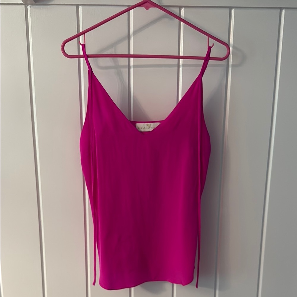 Amanda Uprichard Pink Fitted Camisole Top